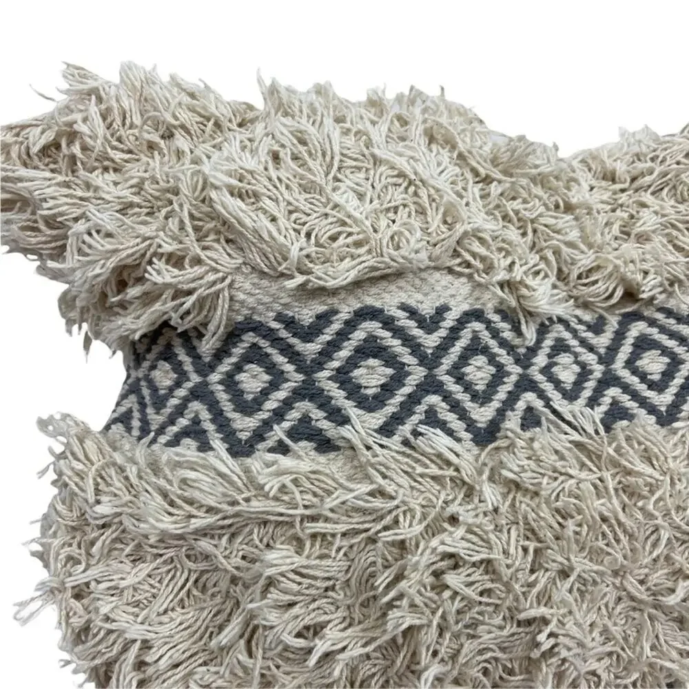 Vaibhav Overseas Cotton Woven Cushion for Home Boho Throw Pillow 16.5